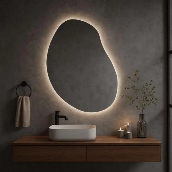 مرايا حمام بإضاءة ليد 60×90 سم – LRM-0343